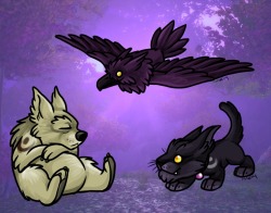 dancinghare:  Cuties - Night Elf Druids Made