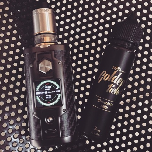 The line up enjoy your vaping. #sxmini #alpinerdta #goldenticket #clouds #vapenation