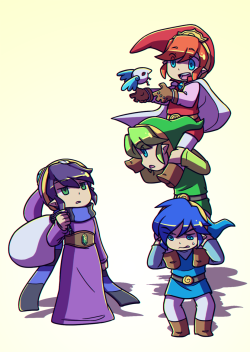 kjunginger:  Everyone’s wondering where purple Link went… RaVIO is just busy over at Lorule.At this point, it almost feels weird posting something not sports anime related… And colored for that matter!More or less a quickie that I ended up spending