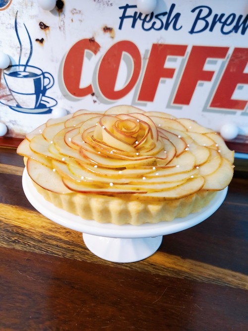 Apple Rose Tart *made by me※ Do not delete the caption / Do not repost my photos/gifs without credit