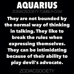 zodiacsociety:AQUARIUS ZODIAC FACTS They