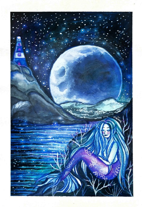 Mermay 2021Postcard from the “Magic Bay”(Watercolor, pencils and gouache)© 37s