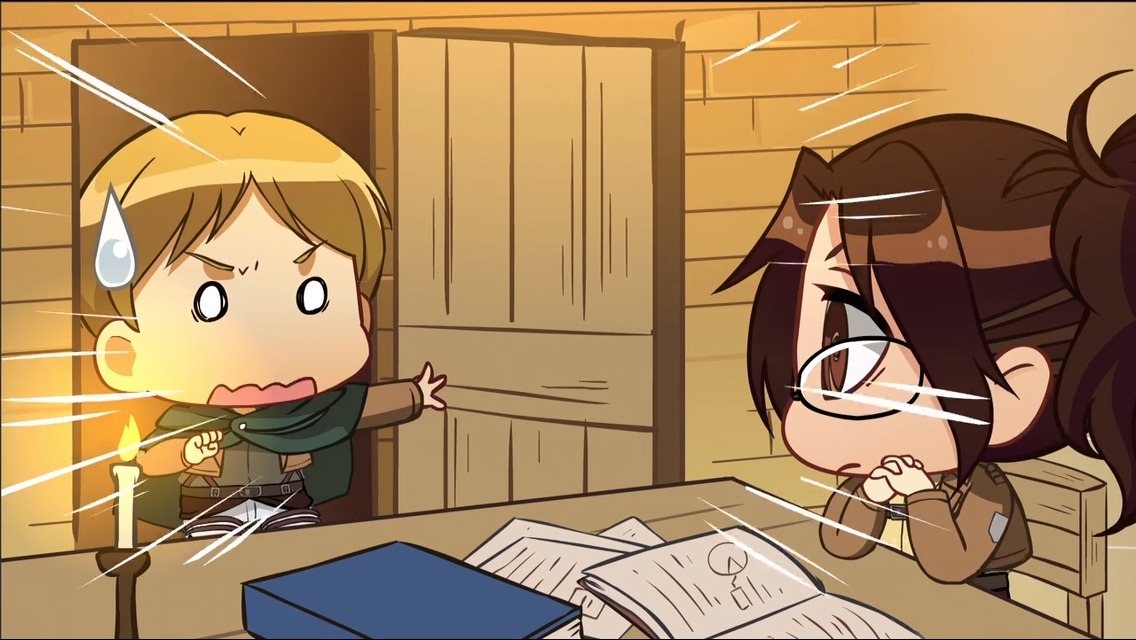 jieshark:  Ahhhhhh～Moblit is so cuuuuuute！！！≧∇≦（So is Hanji！！！