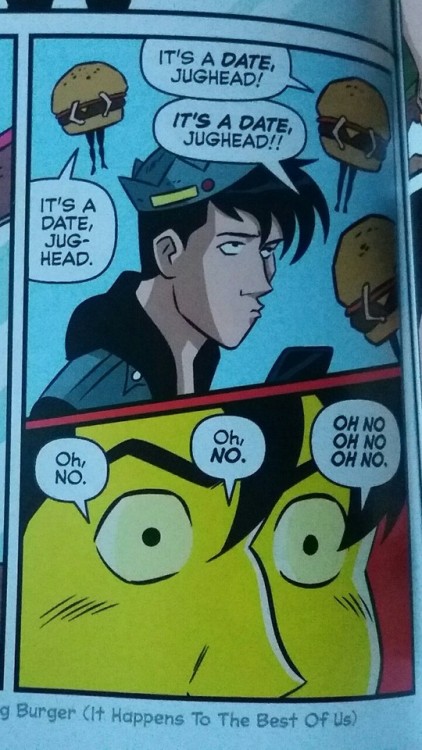 demisexualnathanvuornos: Canon AroAces 4c/?: Jughead Jones in Jughead #9 (2015) [Ryan North &amp