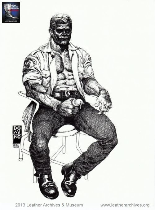 leatherarchives:  Art by Domino aka Don Merrick adult photos