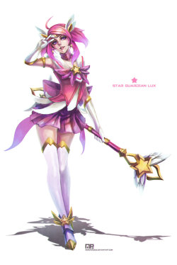 League-Of-Legends-Sexy-Girls:  Star Guardian Lux By Monorirogue 