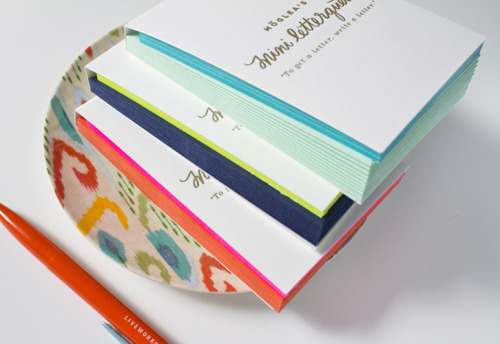 Ahh, endless beautiful letterpress stationery collection from Moglea, USA.