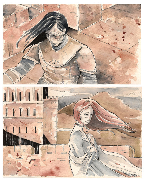 kitamere:Sansa and Sandor art by metalshell … more specifically, these are the SanSan pieces 