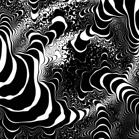 billtavis:Eye see Julia my first ever fractal halftone, 2014