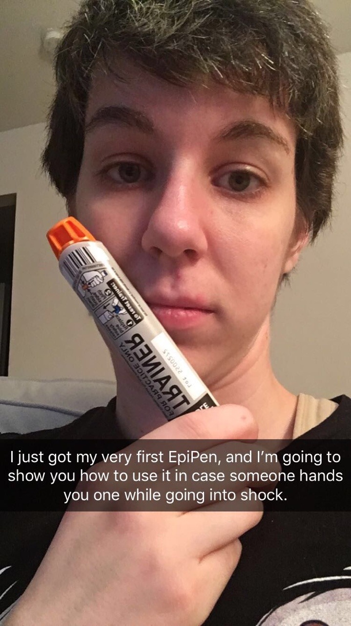 4damien: Anyone can help! (Real pen the last picture) It is important for EVERYONE to know how to help ANYONE.  Not everyone can give them selves their medicine under every circumstance.  Be educated, help out. In the last year, i have gotten about five