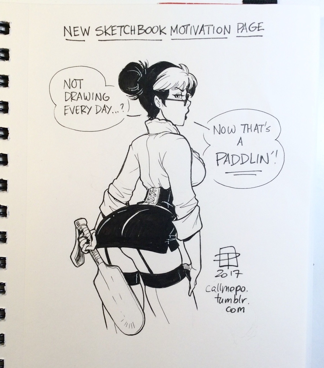 callmepo: Been meaning to draw this when I started a new sketchbook recently.   