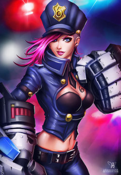 LoL: Officer Vi by sakuyasworld 