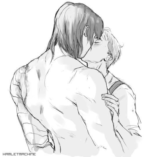 hamletmachine:  Pre-serum Steve and the Winter Soldier for マドロミドローンさん  ♡  