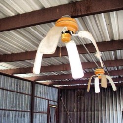 It was a foolish idea to put &ldquo;non metal blade&rdquo; fans in an all aluminum sided shed/shack. #smh #toohot #wow #instaphoto