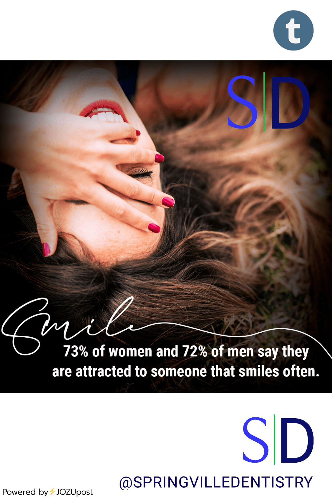 ❤️🤩73% of women and 72% of men say they are attracted to someone that smiles often. 😄😄😄 So…. SMILE!
•
•
•
•
•
•
#increaseyourattractiveness #datinglife