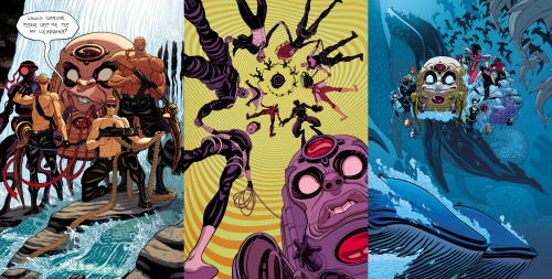 traddmoore: SECRET AVENGERS Covers 1-15By Tradd Moore and Matthew WilsonSeries written by Ales Kot, 