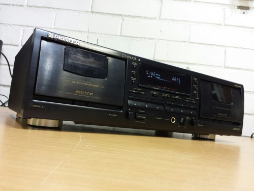 Pioneer CT-W420R Stereo Double Cassette Deck, 1993