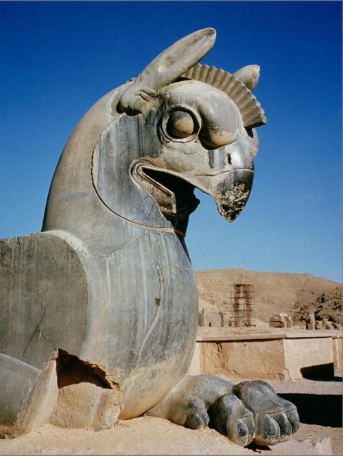 museum-of-artifacts:Giant Griffin, Persian, circa 516-465 BC