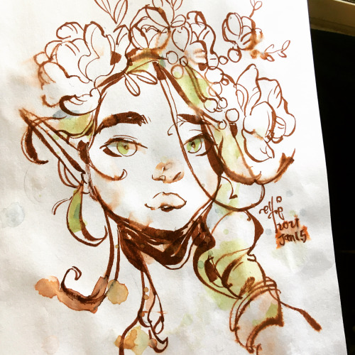 Sketch: Watercolour Fairy One of those days where I can’t figure out what on Earth is my “style”. La