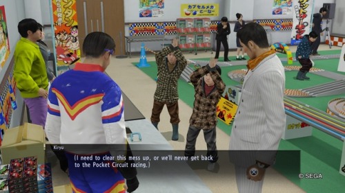 taki-di:Kiryu, as children mock a 30-year old man for his virginity in front of him: i wish i were r