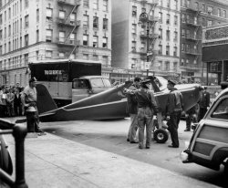 cracked:  In the early hours of September 30, 1956, licensed pilot Thomas Fitzpatrick was drinking heavily in a Manhattan bar when a patron challenged the man’s claim that a flight from New Jersey to Manhattan would take 15 minutes. At the risk of being