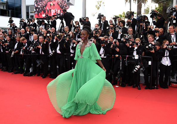 spylight-media:  Lupita Nyong'o  in Gucci at the 2015 Cannes Film Festival