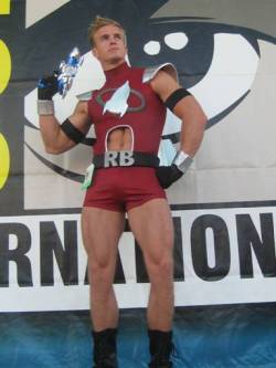 heroperil:  James Ellis as “Rocketboy” at Comic Con 2008.