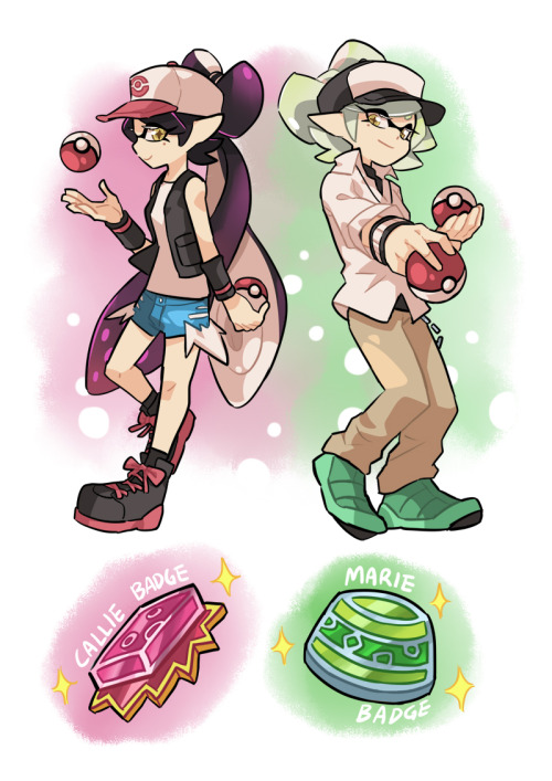 XXX gomigomipomi:  More Squid Sisters X Pokemon photo