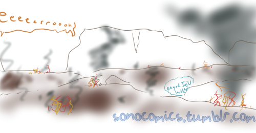 sonocomics:  Ironically enough a comic about avoiding the plot arrow had me avoiding a bunch of the plots I thought of for it until I finally settled for this one(and yes I know it wasn’t a fire but THEY DIDN’T KNOW)