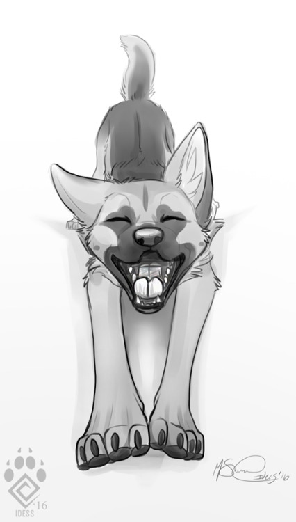 “YAWN!” Patreon Sketch  from September for North Shepherd!*Please do not use or color; this is a pri