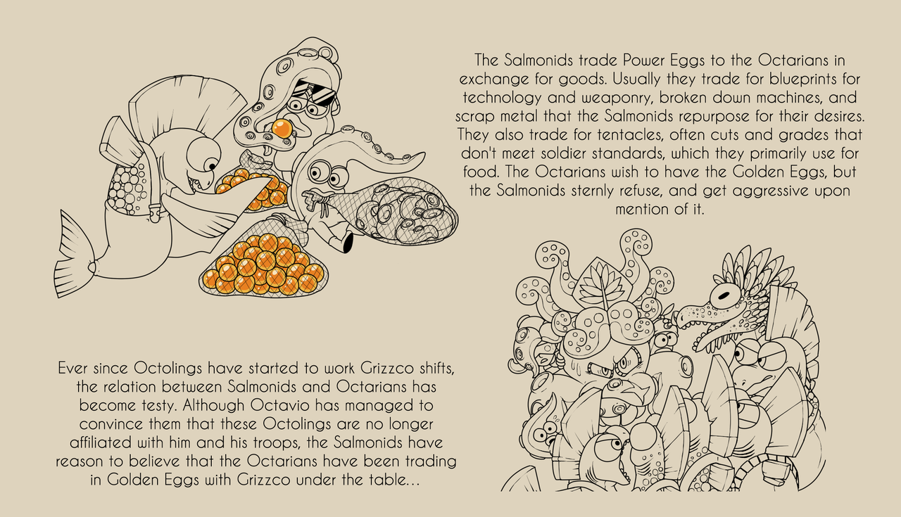 the jerma of splatoon tumblr, apparently — salmonid-ink: Eggs, eggs, eggs!  Welcome to the