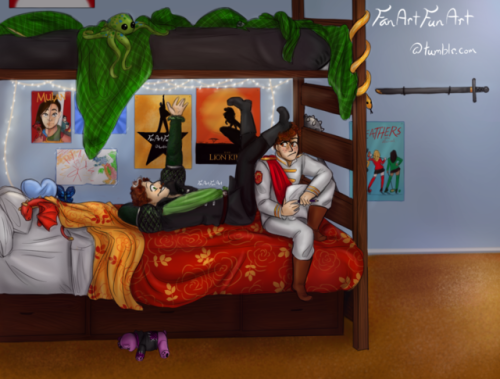 quoth-the-sparrow: fangirltothefullest: fanartfunart: fanartfunart: Bunk beds? Bunk beds. Roman wil