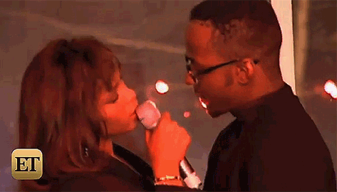 zooviette:Bobby and Whitney at his 25th birthday party in 1994.