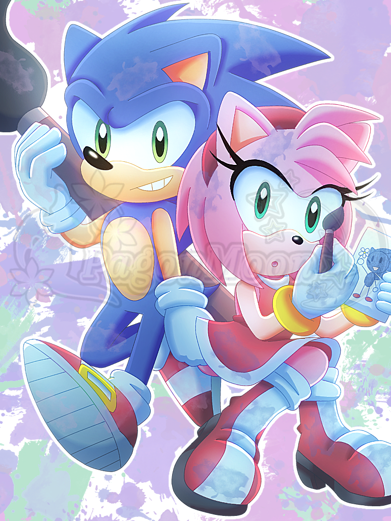 sonamy art by Neguthewhitefox : r/SonicTheHedgehog