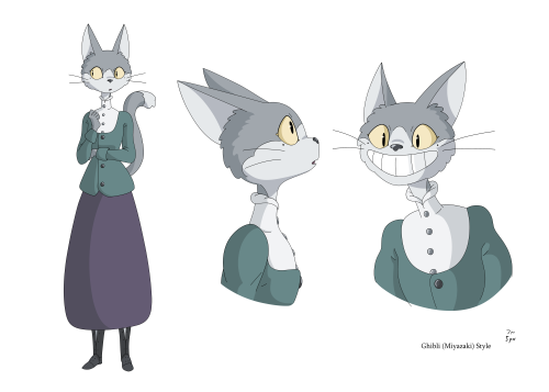 A character study + style exploration for an assignment way back. Need to redesign her later and tak