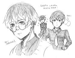 cellulosemedusa:  (tsukiyama sasaki shirokane sketches I forgot to post here) 