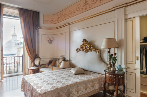 Bedrooms from various NYT Real Estate listings in Italy