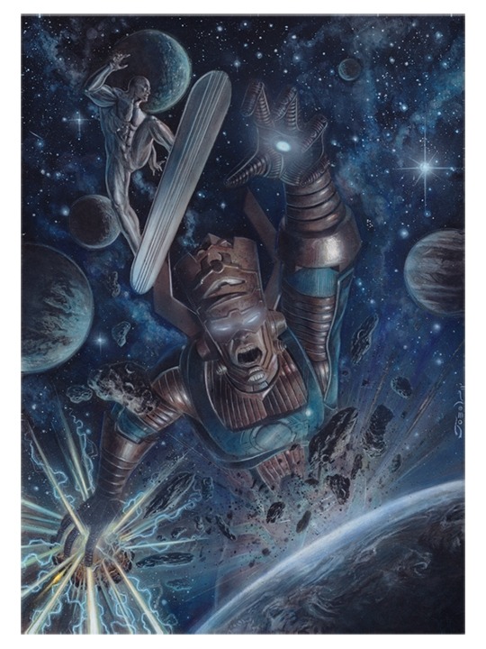 westcoastavengers:  Silver Surfer &amp; Galactus | Joseph Lee
