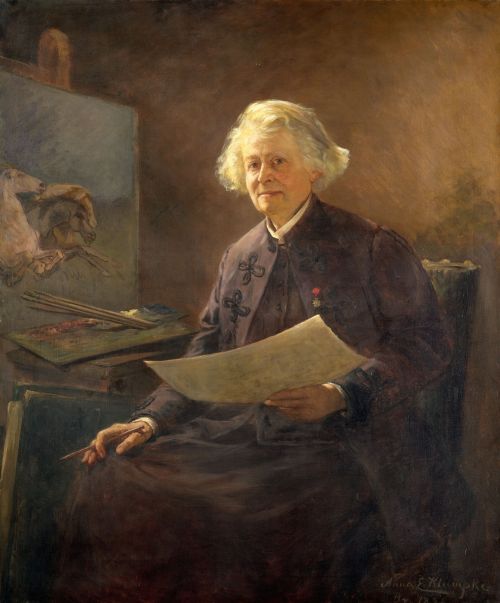 pintoras:Anna Elizabeth Klumpke (American, 1856 - 1942): Rosa Bonheur (1898) (via The Metropolitan M