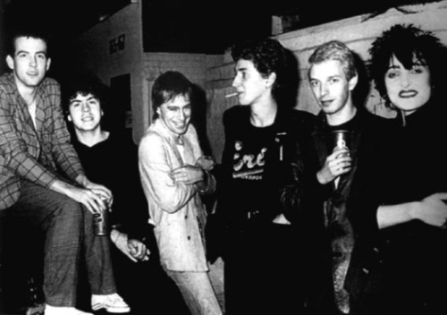Robert Smith, Lol Tolhurst with Siouxie & The Banshees
