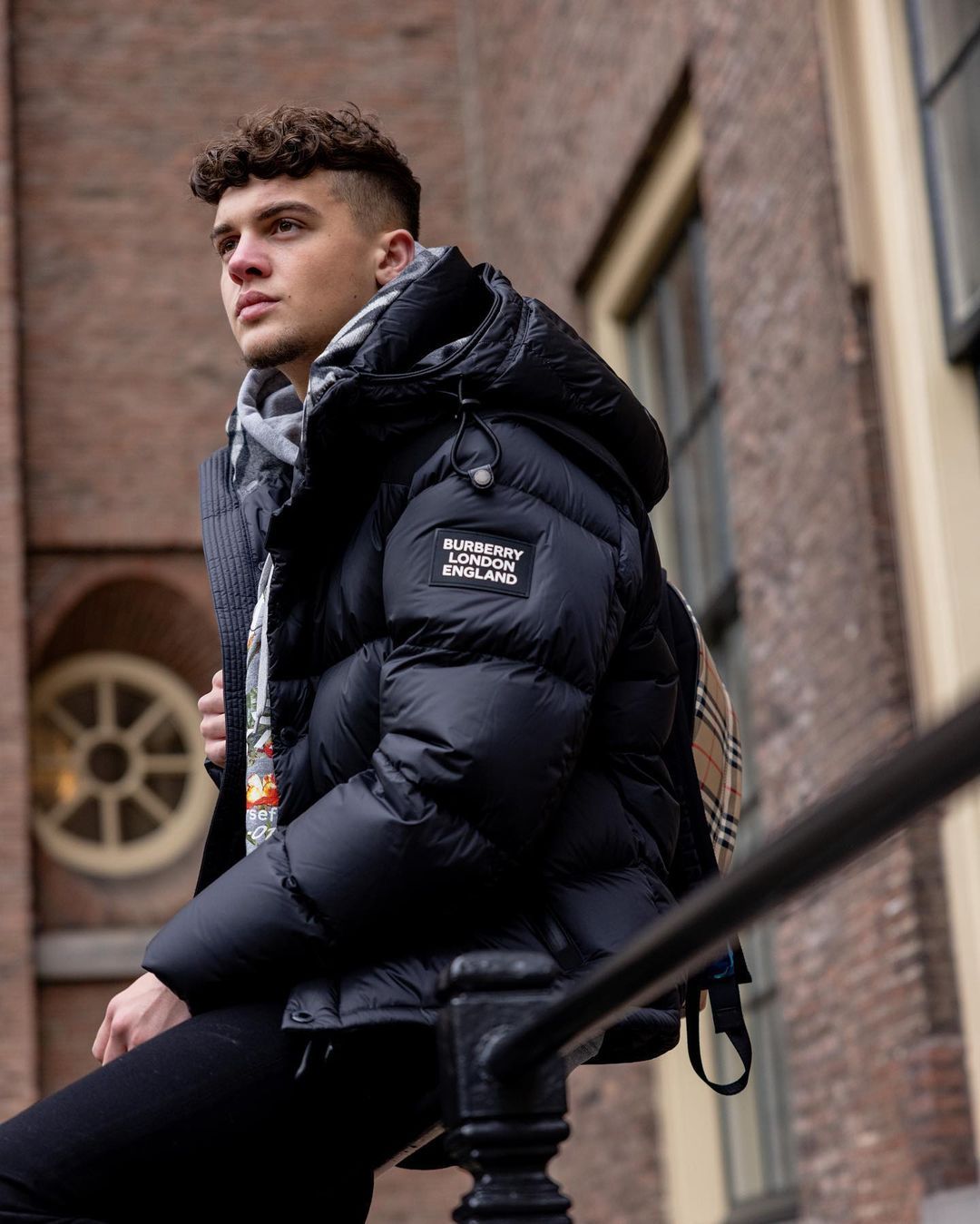 Man burberry puffer jacket 