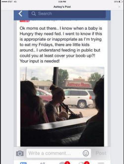 Mashable:  Tl;Dr This Mom Lashed Out On A Man After He Took A Photo Of Her Breastfeeding