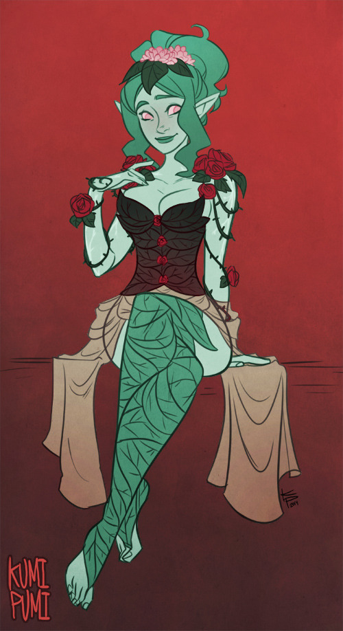 saltyconch:  Improbable’s character, Rosny, in a pretty new home grown corset!