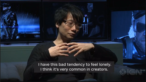 kennoarkkan:  fierzzz:  Kojima throwin’ down some wisdom.  There, for your kojima boners ;) 