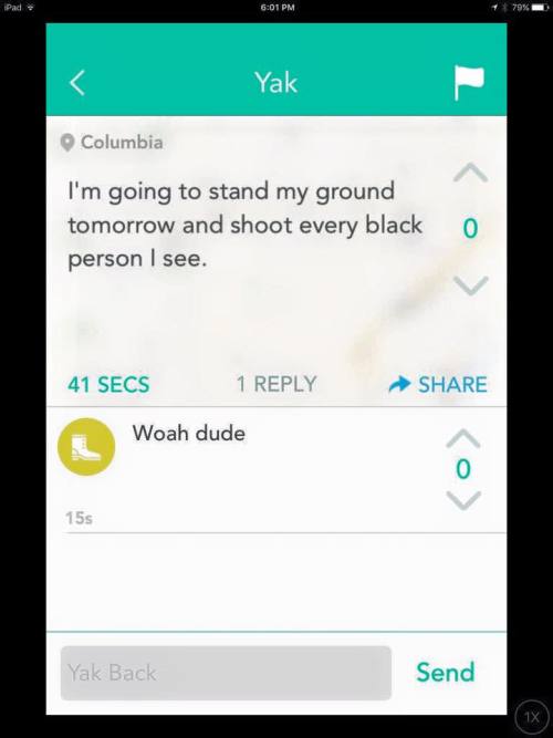 tulkrm:  wemakepieoutofyourbrains:  halfpastinsomniac:  This is what is happening at University of Missouri right now. White students have been reported gathering on campus chanting “white power”, white students in pickup trucks are driving around
