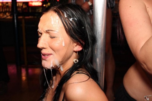 kinkking88:  Dirty chav Chantelle Fox loves a face full of cum 