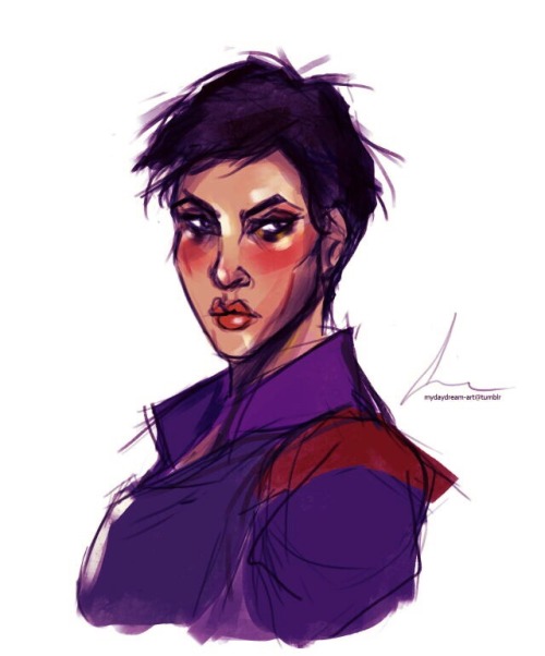 mydaydream-art:Quick warmup of the warrior wife