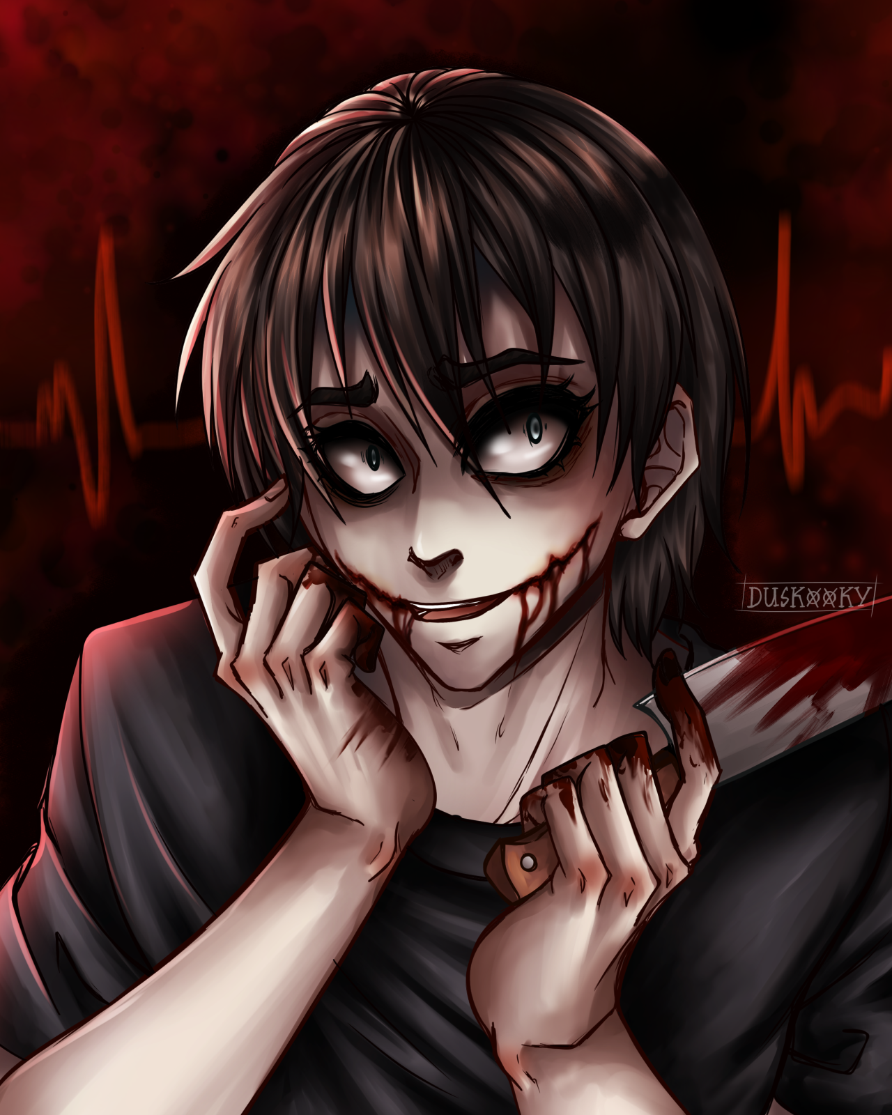 Jeff the Killer, CreepyPasta Character pics (both animated and real life  versions)