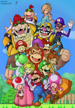 monsterman25:  angelchavez-nintendo:  Mario Family 2015 by doctorWalui   smile~…..awww you blinked  X3