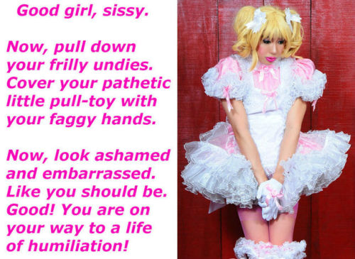 sissysecretcloset: jenni-sissy: Captions for sissies who need shaming and humiliation jenni